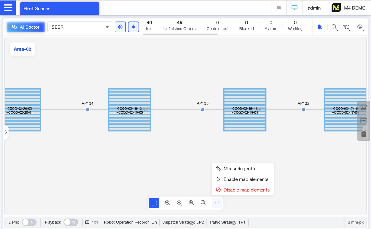 No need to enter edit mode—quickly enable or disable map elements: Select the corresponding element, then tap “Enable” or “Disable Map Element” in the “More” section of the bottom toolbar for instant operation.
